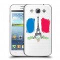 Полупрозрачный дизайнерский пластиковый чехол для Samsung Galaxy Win Флаг Франции