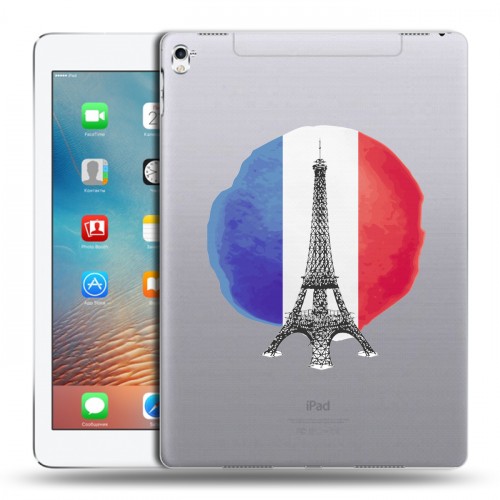 Полупрозрачный дизайнерский пластиковый чехол для Ipad Pro 9.7 Флаг Франции