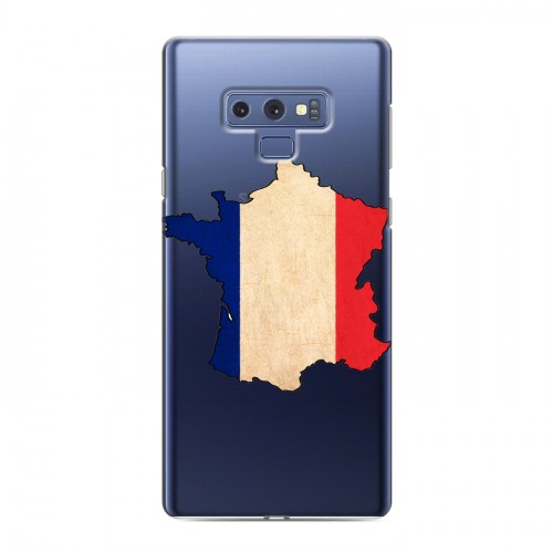 Полупрозрачный дизайнерский силиконовый чехол для Samsung Galaxy Note 9 Флаг Франции