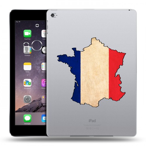 Полупрозрачный дизайнерский силиконовый чехол для Ipad Air 2 Флаг Франции