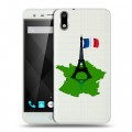 Полупрозрачный дизайнерский пластиковый чехол для Ulefone Paris Флаг Франции