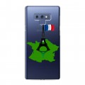 Полупрозрачный дизайнерский силиконовый чехол для Samsung Galaxy Note 9 Флаг Франции