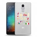 Полупрозрачный дизайнерский силиконовый чехол для Xiaomi RedMi Pro Флаг Италии