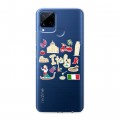 Полупрозрачный дизайнерский пластиковый чехол для Realme C15 Флаг Италии