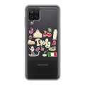 Полупрозрачный дизайнерский пластиковый чехол для Samsung Galaxy A12 Флаг Италии