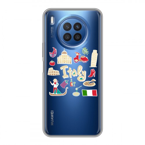 Полупрозрачный дизайнерский пластиковый чехол для Huawei Nova 8i Флаг Италии