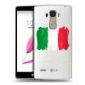 Полупрозрачный дизайнерский силиконовый чехол для LG G4 Stylus Флаг Италии