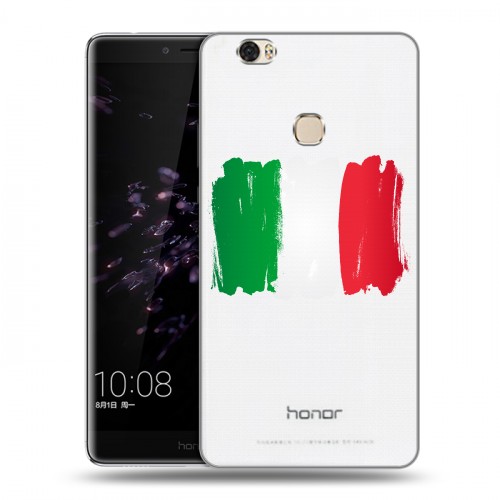 Полупрозрачный дизайнерский пластиковый чехол для Huawei Honor Note 8 Флаг Италии