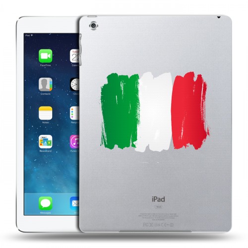 Полупрозрачный дизайнерский силиконовый чехол для Ipad (2017) Флаг Италии