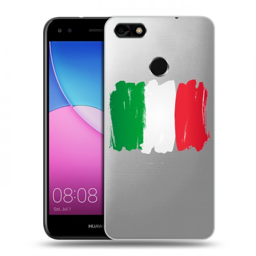 Полупрозрачный дизайнерский пластиковый чехол для Huawei Nova Lite (2017) Флаг Италии