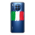Полупрозрачный дизайнерский силиконовый с усиленными углами чехол для Huawei Nova 8i Флаг Италии