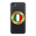 Полупрозрачный дизайнерский силиконовый чехол для Iphone 7 Флаг Италии