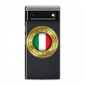 Полупрозрачный дизайнерский силиконовый чехол для Google Pixel 6 Флаг Италии