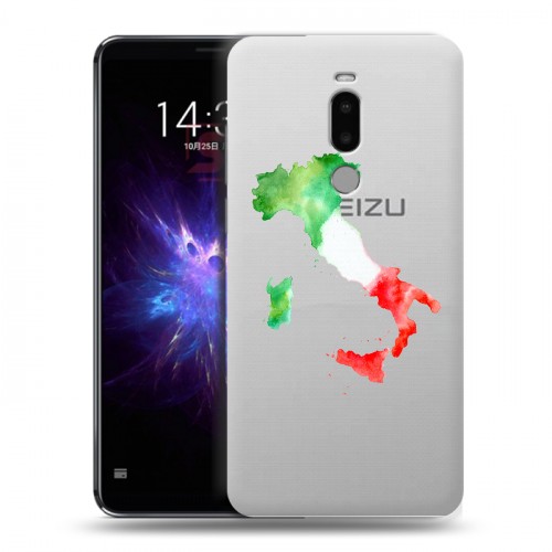 Полупрозрачный дизайнерский силиконовый чехол для Meizu Note 8 Флаг Италии