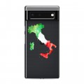 Полупрозрачный дизайнерский силиконовый чехол для Google Pixel 6 Флаг Италии