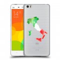 Полупрозрачный дизайнерский силиконовый чехол для Xiaomi Mi Note Флаг Италии