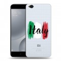 Полупрозрачный дизайнерский пластиковый чехол для Xiaomi Mi5C Флаг Италии