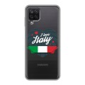 Полупрозрачный дизайнерский пластиковый чехол для Samsung Galaxy A12 Флаг Италии