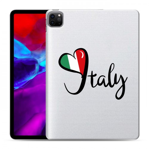 Полупрозрачный дизайнерский пластиковый чехол для Ipad Pro 11 (2020) Флаг Италии