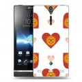 Дизайнерский пластиковый чехол для Sony Xperia S флаг Киргизии