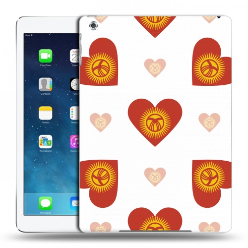 Дизайнерский силиконовый чехол для Ipad (2017) флаг Киргизии