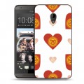 Дизайнерский пластиковый чехол для HTC Desire 700 флаг Киргизии