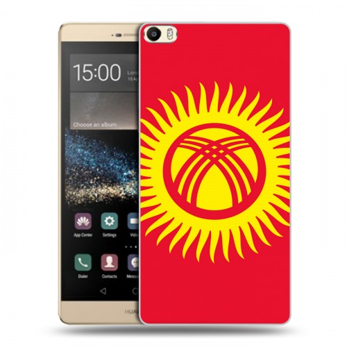 Дизайнерский пластиковый чехол для Huawei P8 Max флаг Киргизии