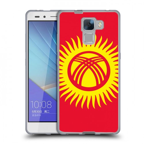 Дизайнерский пластиковый чехол для Huawei Honor 7 флаг Киргизии