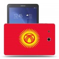 Дизайнерский силиконовый чехол для Samsung Galaxy Tab E 9.6 флаг Киргизии