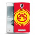Дизайнерский пластиковый чехол для Lenovo A1000 флаг Киргизии