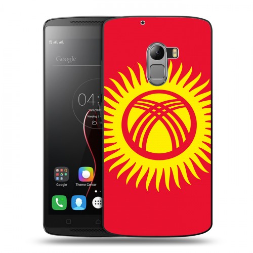 Дизайнерский пластиковый чехол для Lenovo A7010 флаг Киргизии