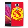 Дизайнерский силиконовый чехол для Huawei Honor 5X флаг Киргизии