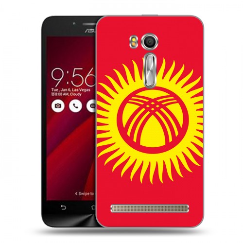 Дизайнерский пластиковый чехол для ASUS Zenfone Go 5.5 флаг Киргизии