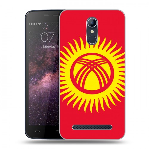 Дизайнерский силиконовый чехол для Homtom HT17 флаг Киргизии