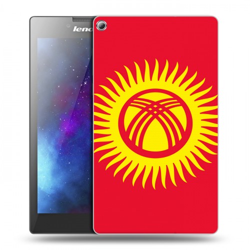 Дизайнерский силиконовый чехол для Lenovo Tab 2 A7-20 флаг Киргизии