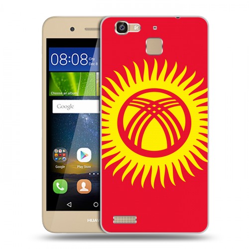 Дизайнерский пластиковый чехол для Huawei GR3 флаг Киргизии