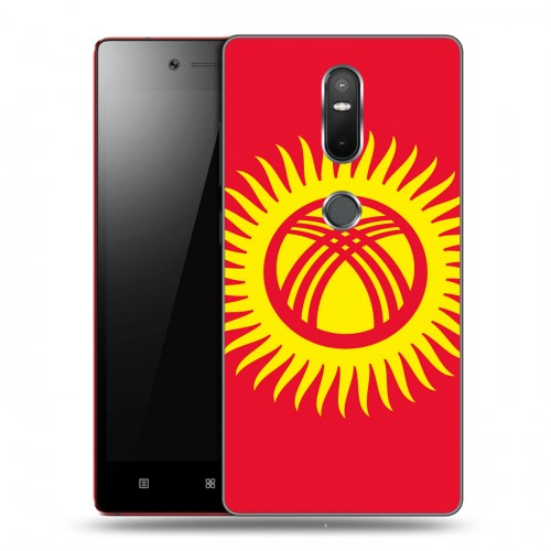 Дизайнерский пластиковый чехол для Lenovo Phab 2 Plus флаг Киргизии