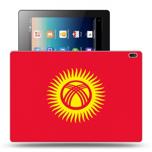 Дизайнерский силиконовый чехол для Lenovo Tab 4 10 флаг Киргизии