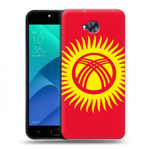 Дизайнерский пластиковый чехол для ASUS ZenFone 4 Selfie флаг Киргизии