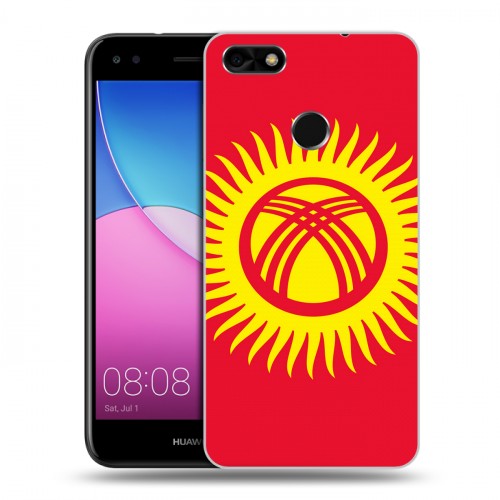 Дизайнерский пластиковый чехол для Huawei Nova Lite (2017) флаг Киргизии