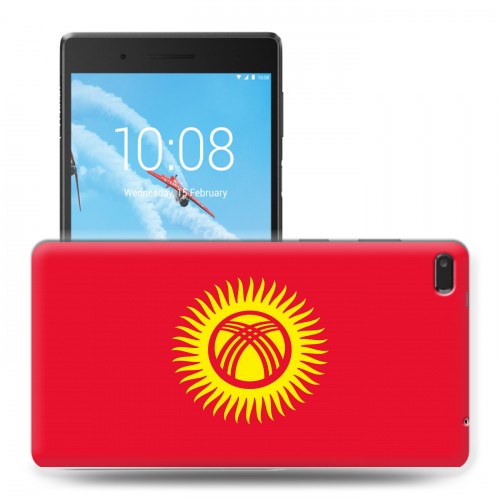Дизайнерский силиконовый чехол для Lenovo Tab 4 7 Essential флаг Киргизии