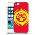 Дизайнерский пластиковый чехол для Iphone 5s флаг Киргизии