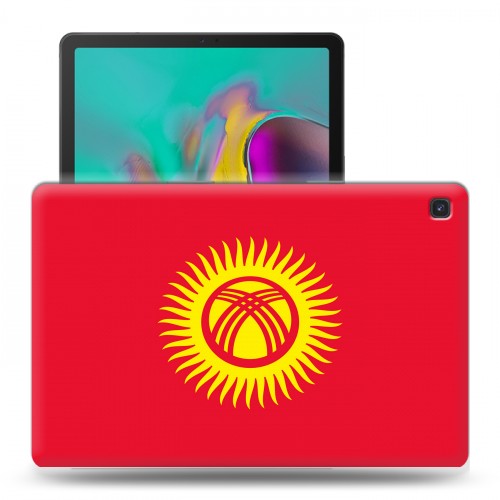 Дизайнерский силиконовый чехол для Samsung Galaxy Tab S5e флаг Киргизии