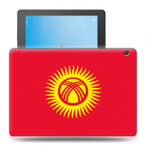 Дизайнерский силиконовый чехол для Lenovo Tab M10 флаг Киргизии