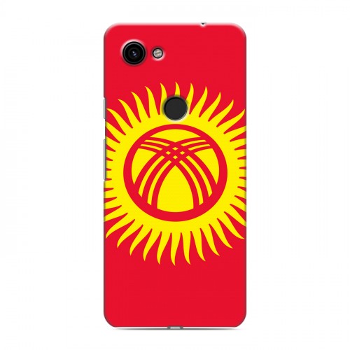 Дизайнерский пластиковый чехол для Google Pixel 3a флаг Киргизии