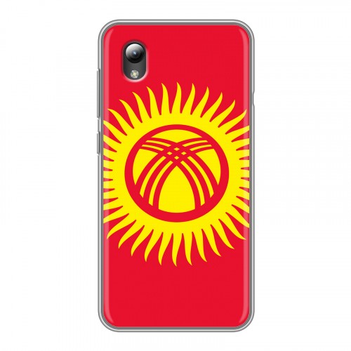 Дизайнерский пластиковый чехол для ZTE Blade A3 (2019) флаг Киргизии