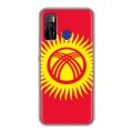 Дизайнерский силиконовый чехол для Tecno Camon 15 флаг Киргизии