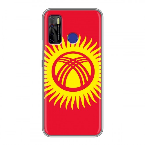 Дизайнерский силиконовый чехол для Tecno Camon 15 флаг Киргизии