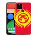 Дизайнерский пластиковый чехол для Google Pixel 5 флаг Киргизии