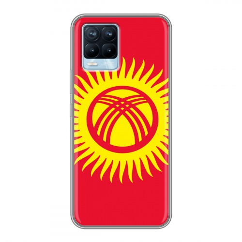 Дизайнерский пластиковый чехол для Realme 8 флаг Киргизии
